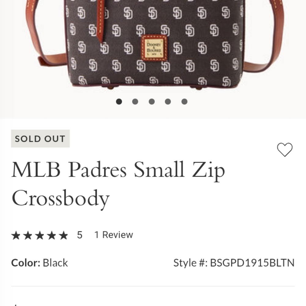 Dooney & Bourke Padres Crossbody Bag